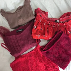 Preloved Blouse  Knit and Crop Top women
