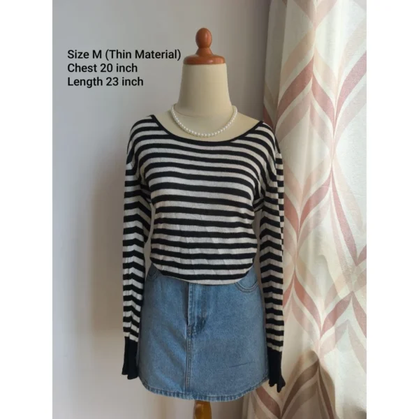 my-11134207-820l7-mfyzzrrphma6b7.webp Preloved Basic Women Tee Women Blouse Women Top Stripes