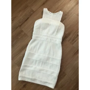 PRELOVED   BEBEBUTTERFLY White Mini Dress   Size M